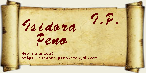 Isidora Peno vizit kartica